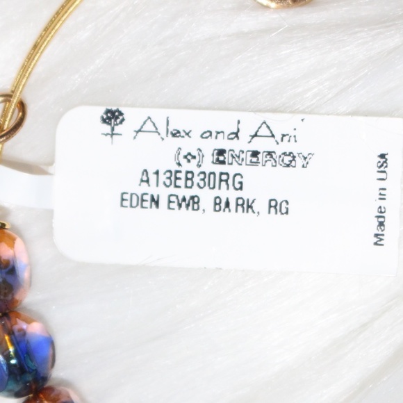 Alex and Ani, Eden EWB Bark beaded adjustable bracelet - Picture 6 of 9